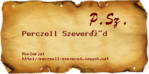 Perczell Szeveréd névjegykártya